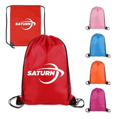 14" X 18" Polyester Drawstring Backpack